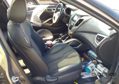 2012 Hyundai Veloster Base W/Black из США, поврежденный, VIN KMHTC6AD4CU021774